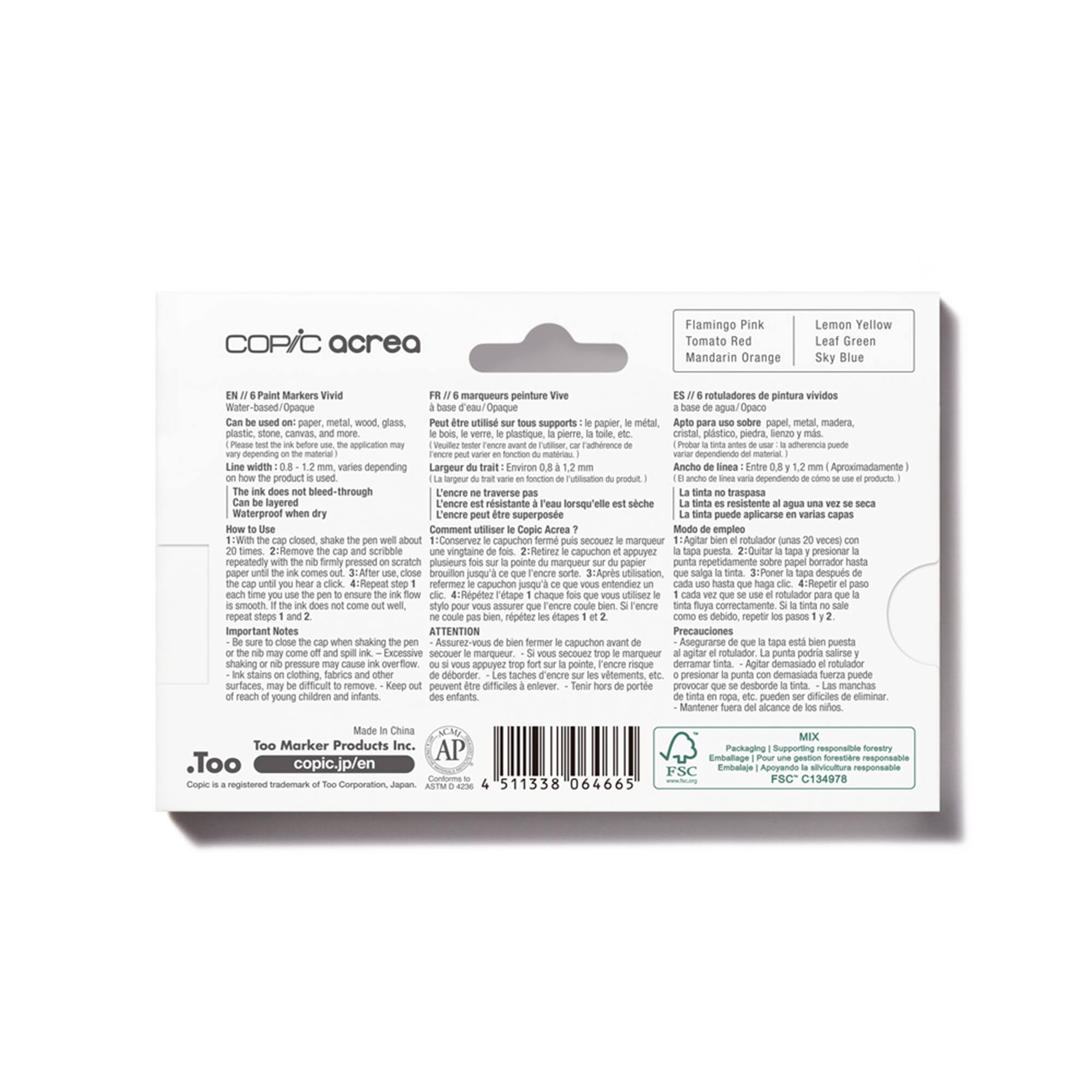 Copic® acrea Vivid Marker Set